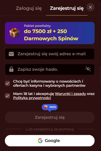 Procedura rejestracji w Roman